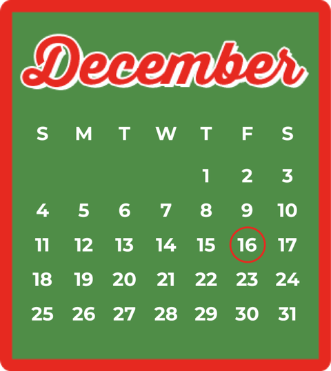December 2022 calendar